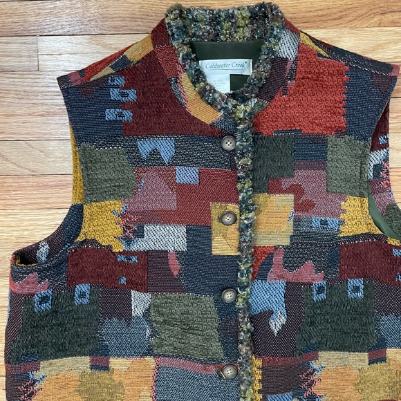 Coldwater Creek - Patchwork Vest - Picture 3 of 10